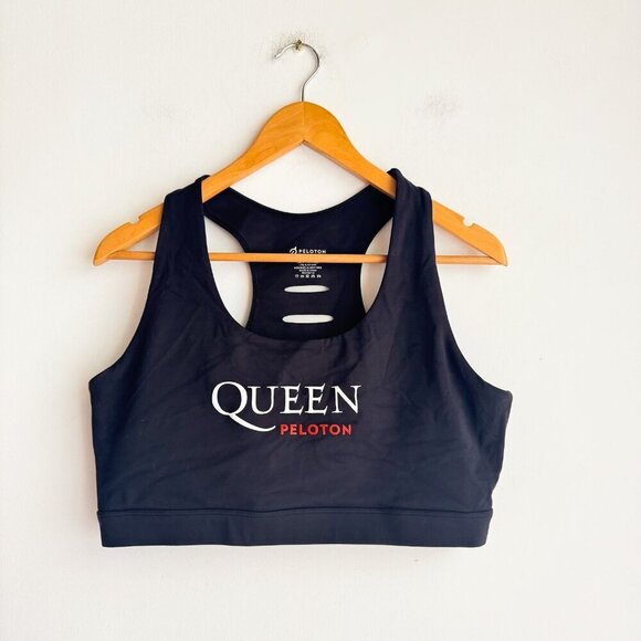 Peloton "Queen Peloton" Sports Black Bra XL - Picture 1 of 3